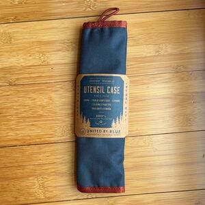 United By Blue Navy and Rust Utensil Roll